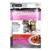 ProBalance Консервированный корм 1'st Diet Kitten (Телятина в желе)