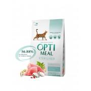 "Optimeal" сухой корм для кастрированных котов и стерилизованных кошек с индейкой и овсом