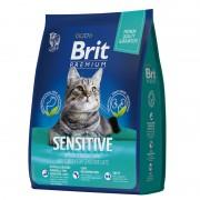 Brit Premium Cat Sensitive с индейкой и ягненком для кошек с чувствительным пищеварением