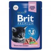 Brit Premium Пауч для котят белая рыба в соусе