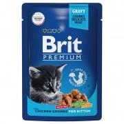 Brit Premium Пауч для котят цыпленок в соусе