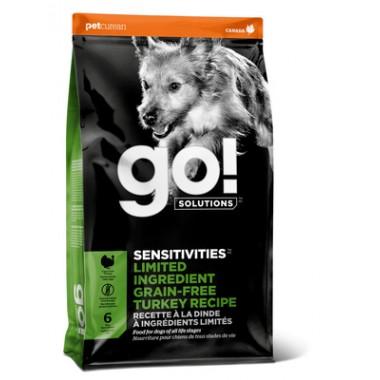 GO Беззерновой корм для Щенков и Собак с Индейкой для чувств. пищеварения (Sensitivities Grain Free) 1 кг. весовка