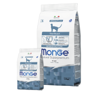Monge сухой корм монопротеиновый для стерилизованных котов с форелью
