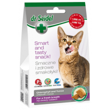 Dr. Seidel Snacks. Лакомство для кошек - для свежего дыхания 50г