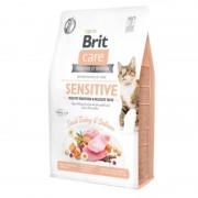 Корм Брит Care Cat GF Sensitive Healthy Digestion & Delicate Taste для кошек с чувствительным пищеварением