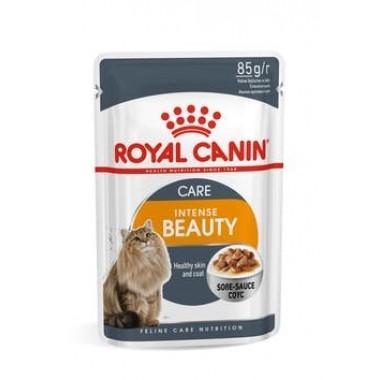 Влажный корм "Royal Canin intense beauty" для поддержания красоты шерсти кошек (в соусе) 85 гр.