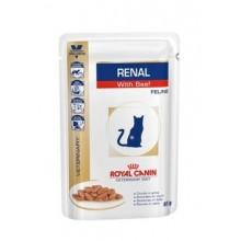 Влажный корм Renal Feline (Говядина) диета для кошек при хронической почечной недостаточности