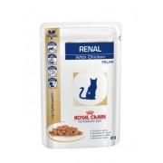 Влажный корм Royal Canin Renal Feline (Курица) диета для кошек при хронической почечной недостаточности