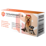 Гельмимакс-4 для щенков и взрослых собак мелких пород 1 таблетка