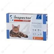Inspektor Quadro Капли на холку для кошек 1- 4 кг (1 пипетка х 0,4 мл)