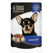 X-DOG консервы для собак курица+белая рыба, 85гр.