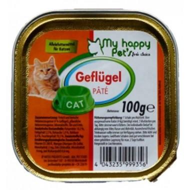My happy Pets консервы для кошек кусочки в соусе (Курица и морковь) 100 гр.
