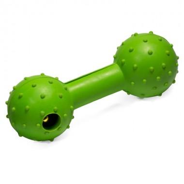 Игрушка для собак из ц/литой резины "Гантель с колокольчиком", 115мм