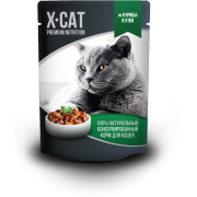 X-CAT Консервы для кошек Курица и Утка