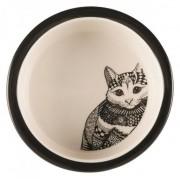 Миска "TRIXIE" керамическая для кошек "Zentangle" с рисунком