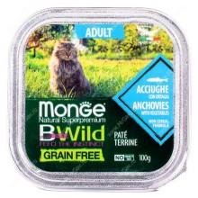 Monge Cat Bwild Grain Free Adult (Анчоус), 100 гр