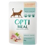 "Optimeal" защита иммунитета консервированный корм для кошек с кроликом в белом соусе