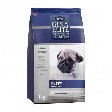 GINA Elite Puppy Turkey&Rice корм для щенков Индейка с Рисом 1кг (NEW)