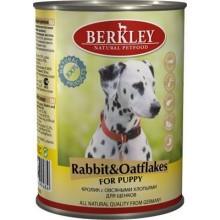 Berkley Puppy Кролик с овсянкой для собак 400 гр.